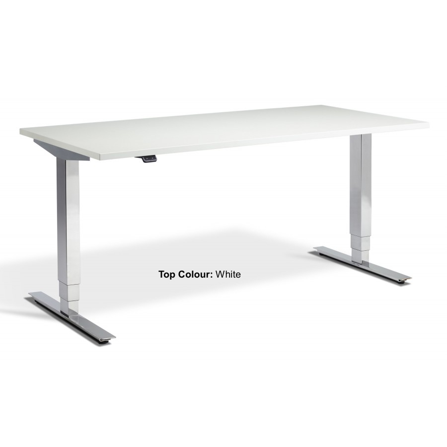 Cromo Dual Motor Chrome Height Adjustable Desk